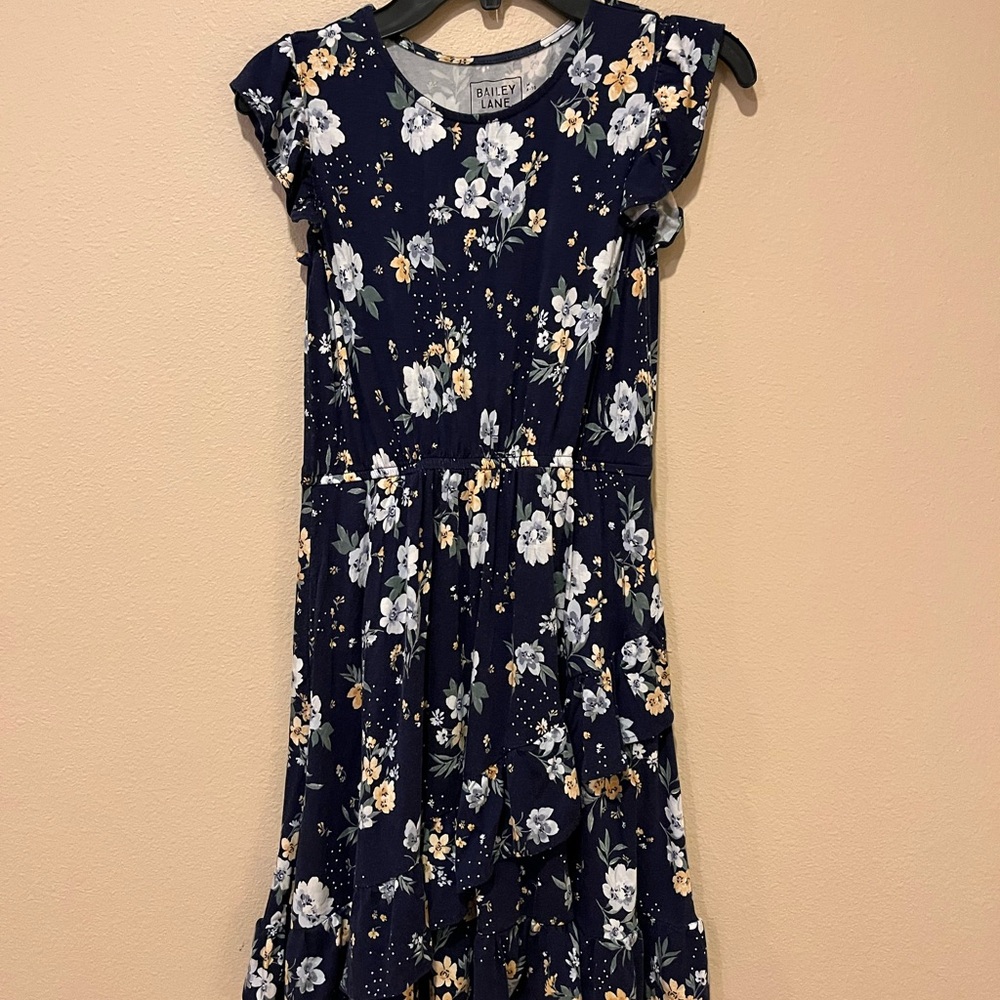 Floral Kids Dress in Navy by Bailey Lane